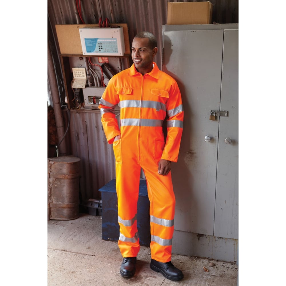 HV058-3M Hi-Vis Polycotton Coverall
