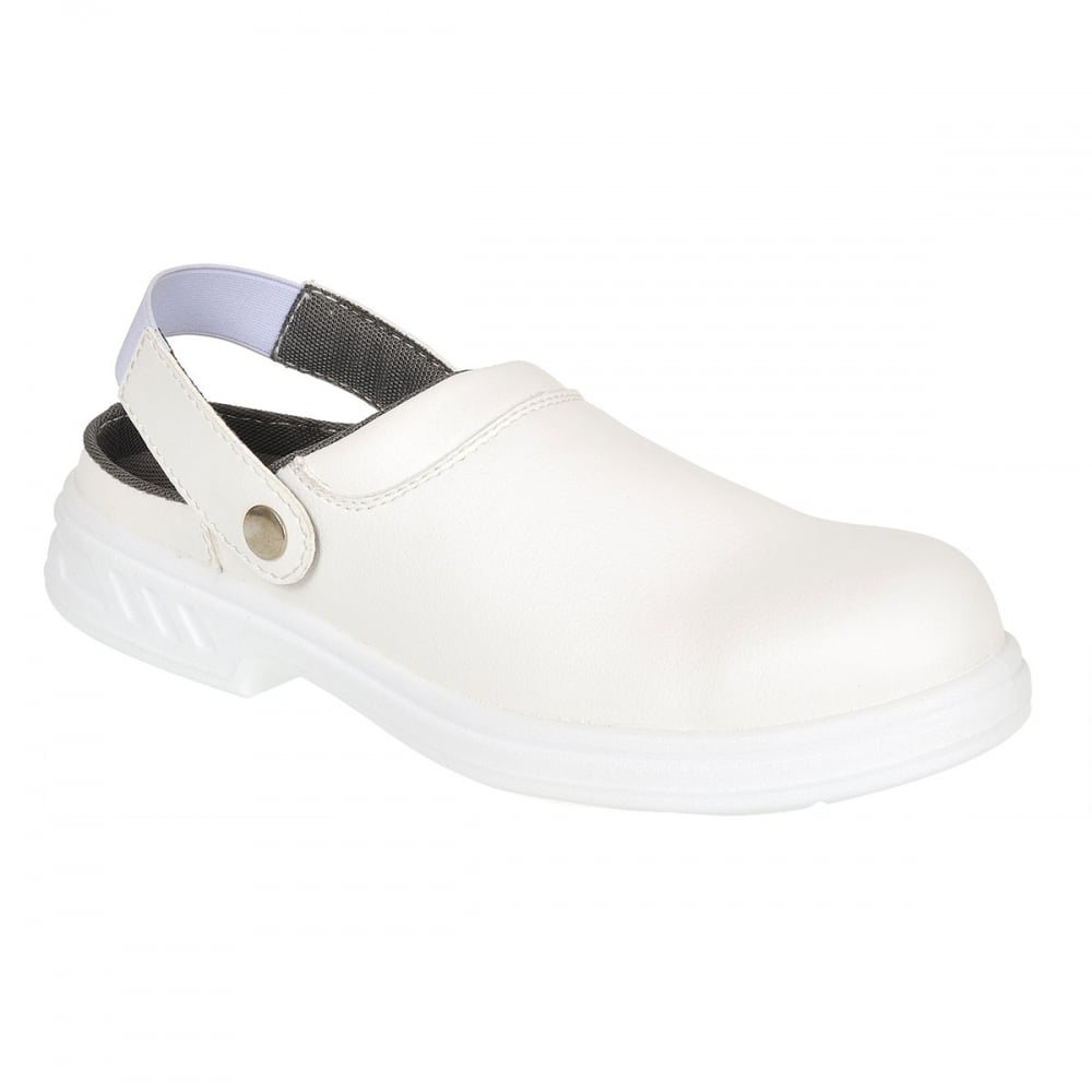 FW82 Steelite Safety Clog SB AE WRU (Vegan Friendly) White 6.5 *One Size Only - Outlet Store*