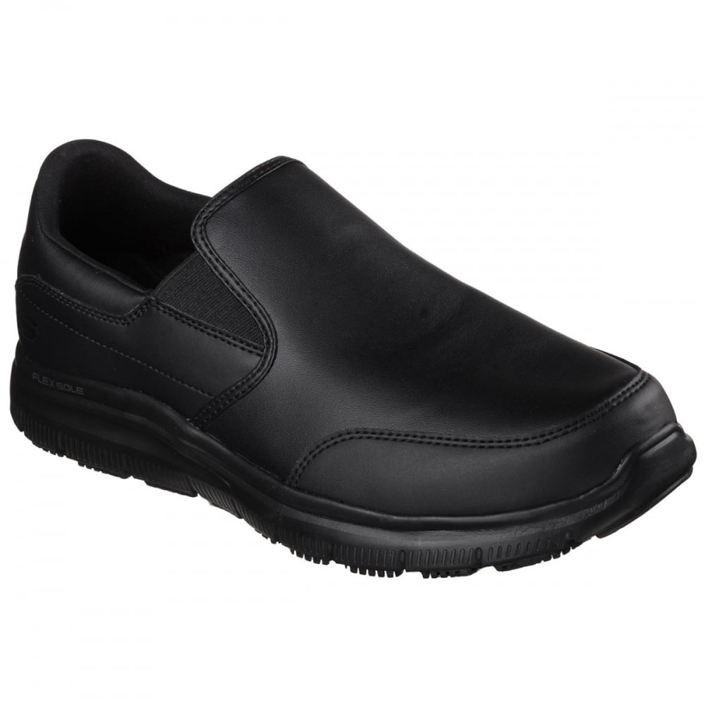 Flex Advantage SR Bronwood Slip On Shoe UK7 Black *One Size Only - Outlet Store*