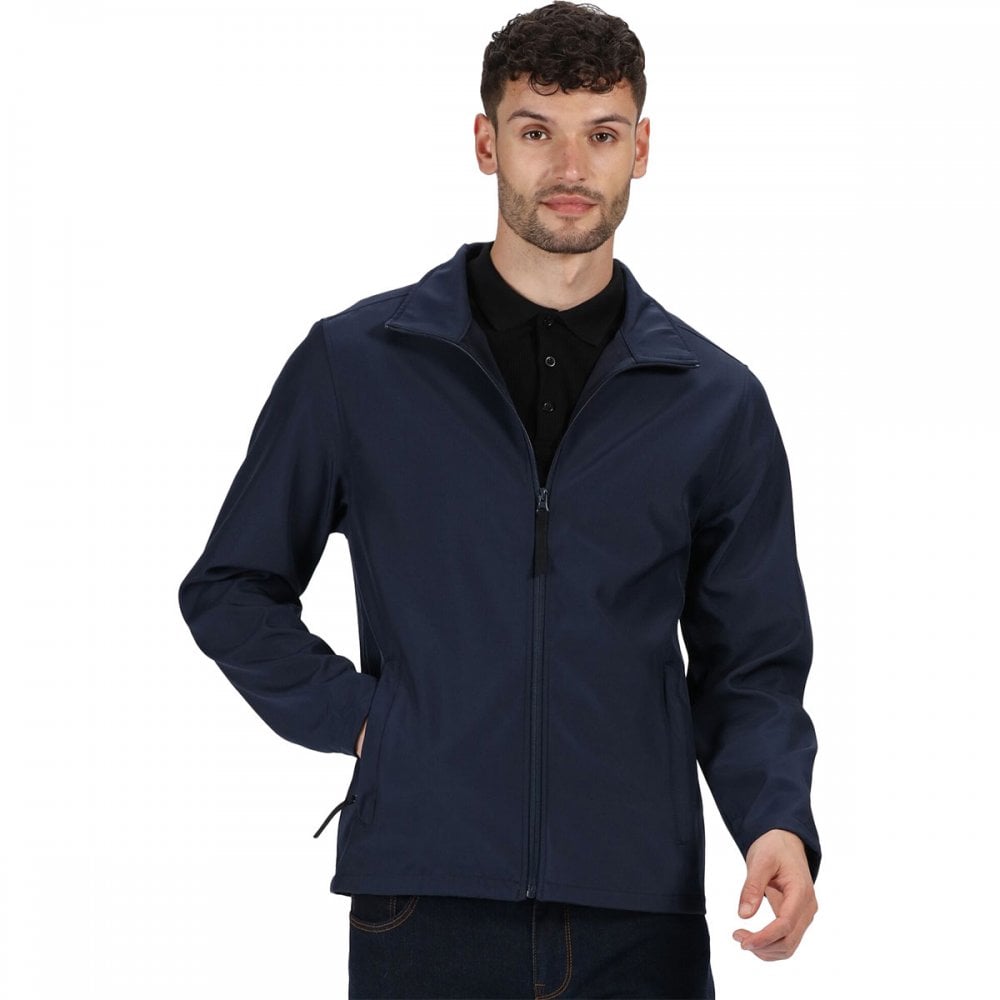 TRA680 Mens Classic Printable Lightweight Softshell Jacket Navy 2XL *One Size Only - Outlet Store*