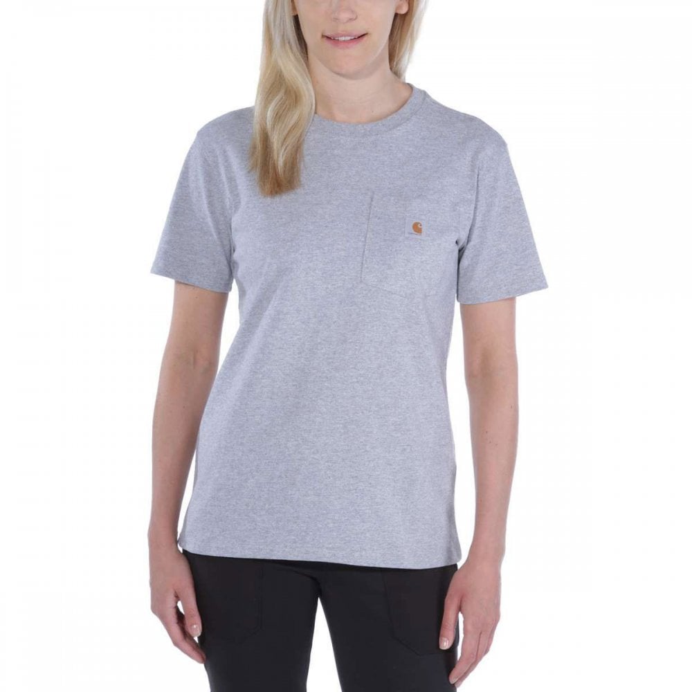 103067 Loose Fit Heavyweight Short-Sleeve K87 Pocket T-Shirt Heather Grey XL *One Size Only - Outlet Store*