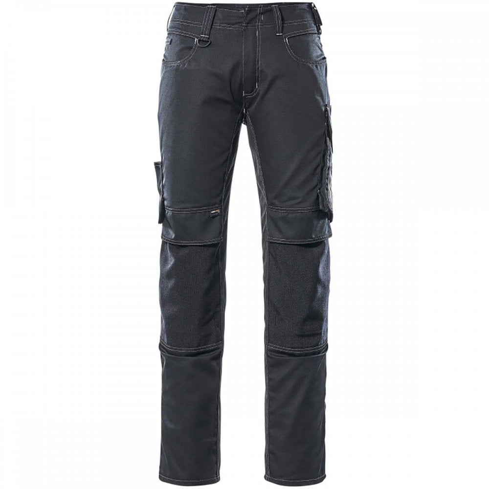 12679 Mannheim Unique Trousers With Kneepad Pockets Black/Dark Anthracite 32" 36.5" *One Size Only - Outlet Store*