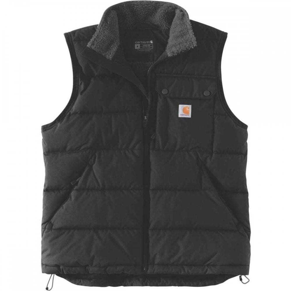 105475 Loose Fit Montana Insulated Vest Black S *One Size Only - Outlet Store*