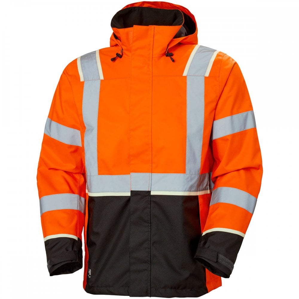 71185 UC-ME Shell Jacket Hi Vis Orange/Ebony XL *One Size Only - Outlet Store*