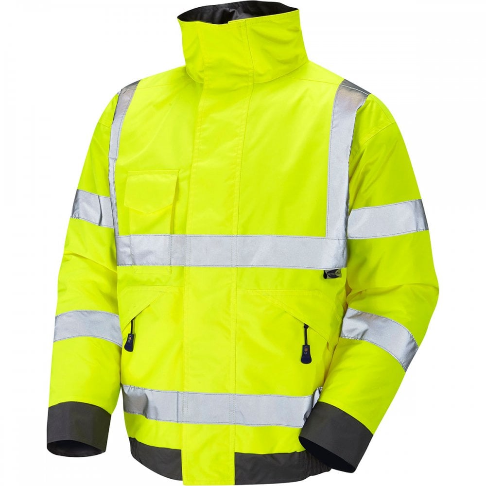 J01 Chivenor ISO 20471 Class 3 Bomber Jacket Hi-Vis Yellow L *One Size Only - Outlet Store*