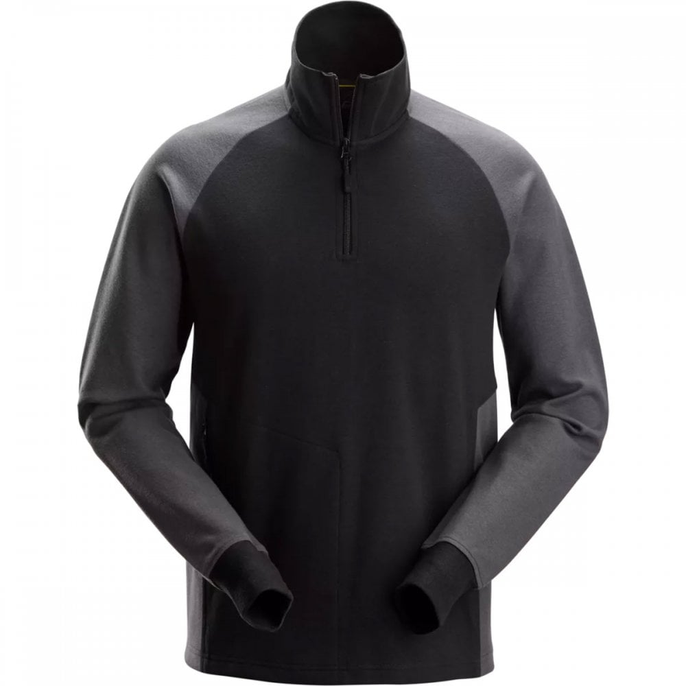 2841 Two-Coloured Half-Zip Sweatshirt