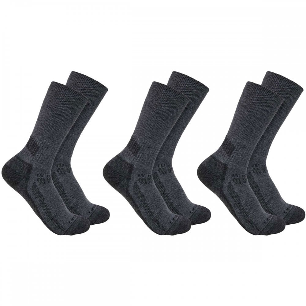 SC4223M Force Midweight Crew Sock 3 Pack