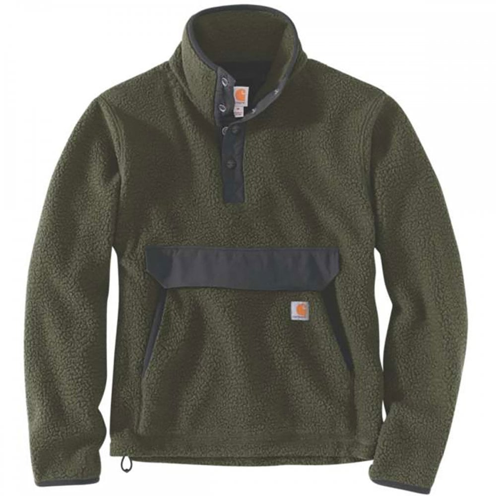 104991 Relaxed Fit Fleece Pullover Black L *One Size Only - Outlet Store*