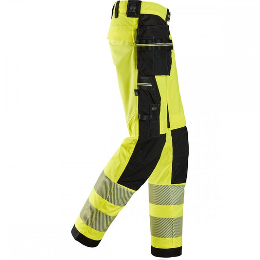6943 High-Vis Class 2 Stretch Work Trousers Holster Pockets