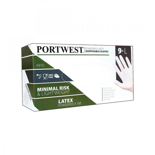A910 Powdered Latex Disposable Glove (Pk100)