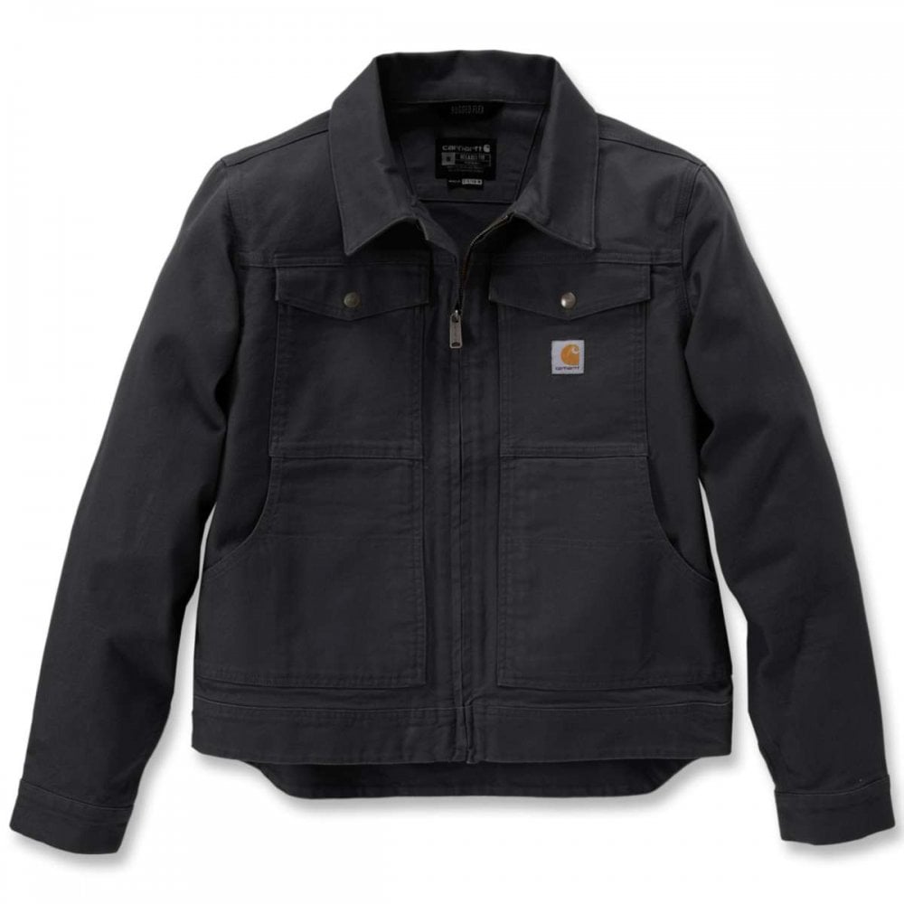 105748 Duck Relaxed Fit Jacket Black L *One Size Only - Outlet Store*
