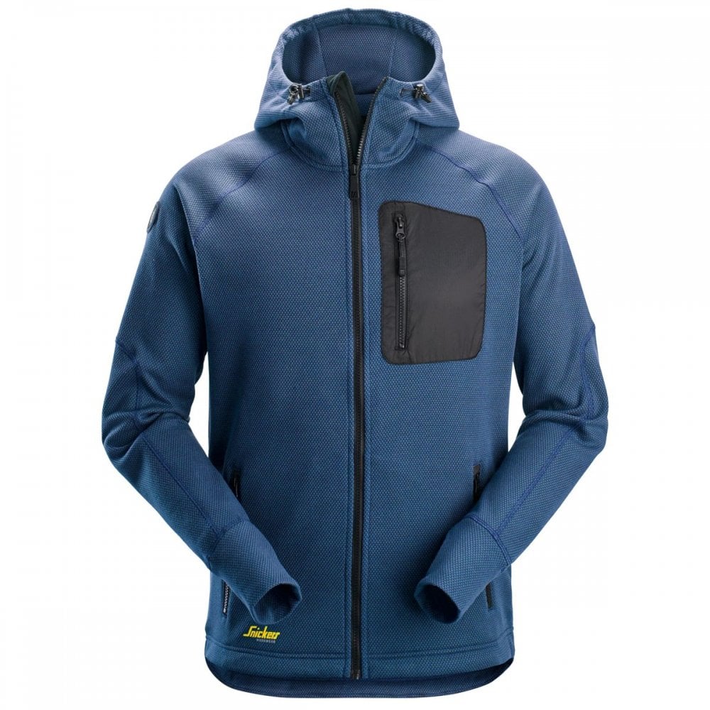 8041 FlexiWork, Fleece Zip Hoodie Grey S *One Size Only - Outlet Store*