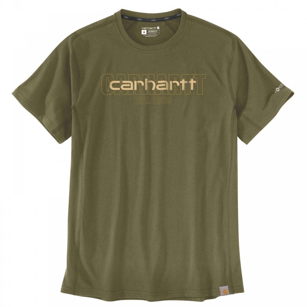 106653 Carhartt Force Relaxed Fit Midweight Short-Sleeve Logo Graphic T-Shirt