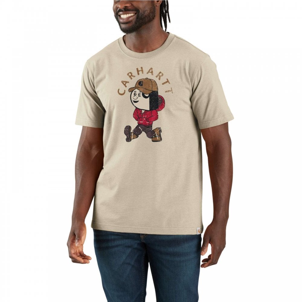 107051 Tk7051 Mens Relaxed Fit Lightweight S/S Active Jac Graphic T-Shirt