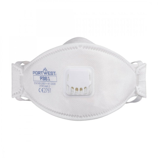 P361 Trifold Valved Dolomite FFP3 Respirator (Pk10)