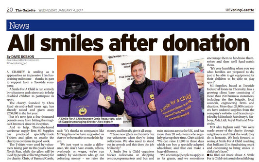 Charity hits £1M target - Evening Gazette feature