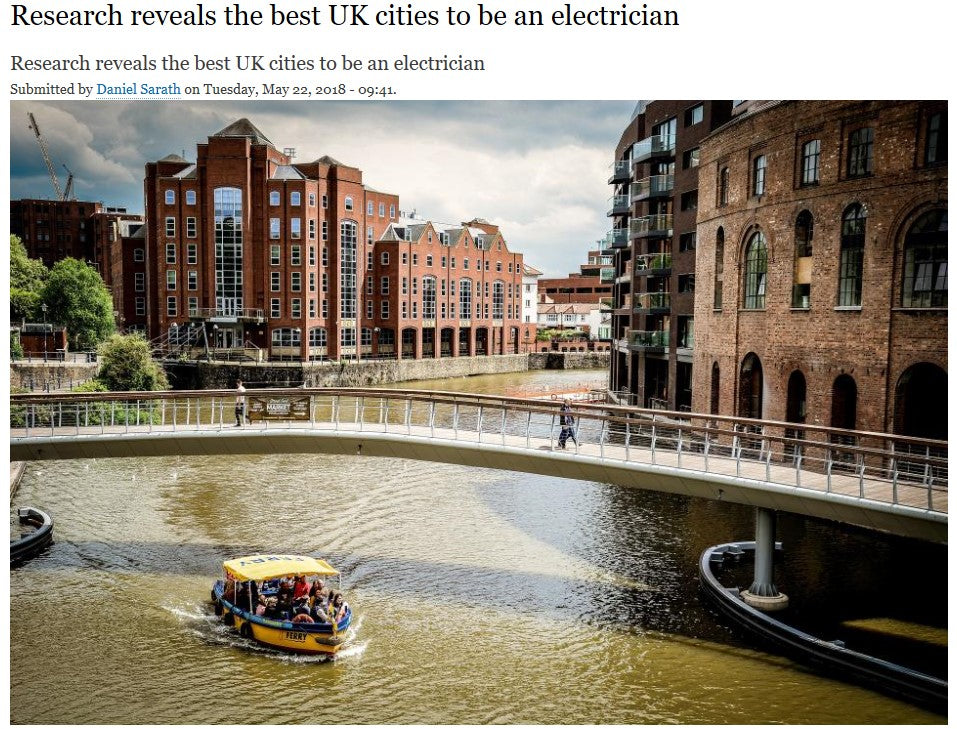 Research reveals the best UK cities to be an electrician