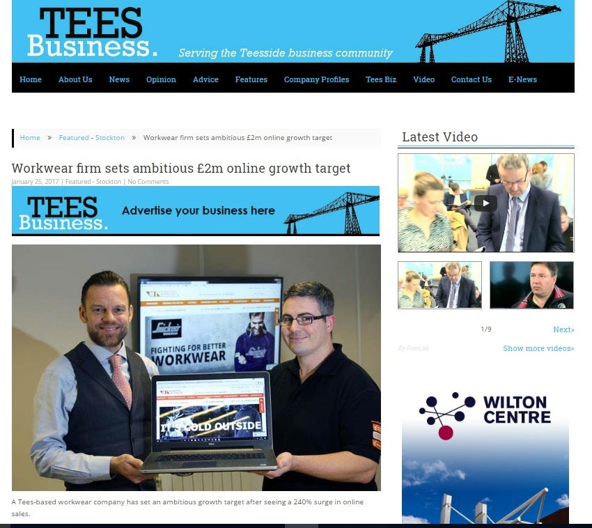 Tees Business Feature 26/1/2017