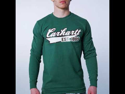 105612 Script Graphic T-Shirt Long Sleeve