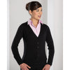 715F Ladies' V-neck Knitted Cardigan