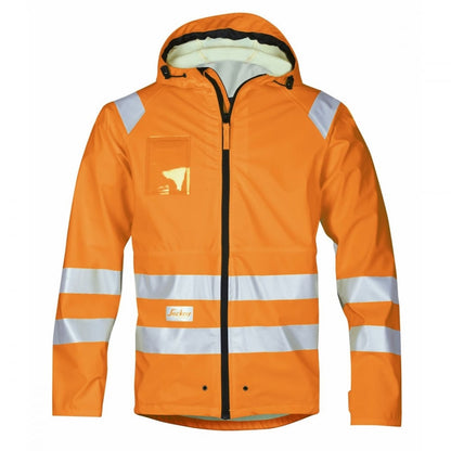 8233 High-Vis PU Rain Jacket, Class 3
