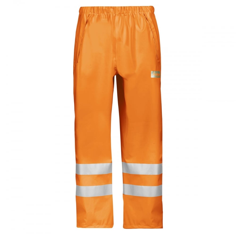 8243 High-Vis PU Rain Trousers, Class 2
