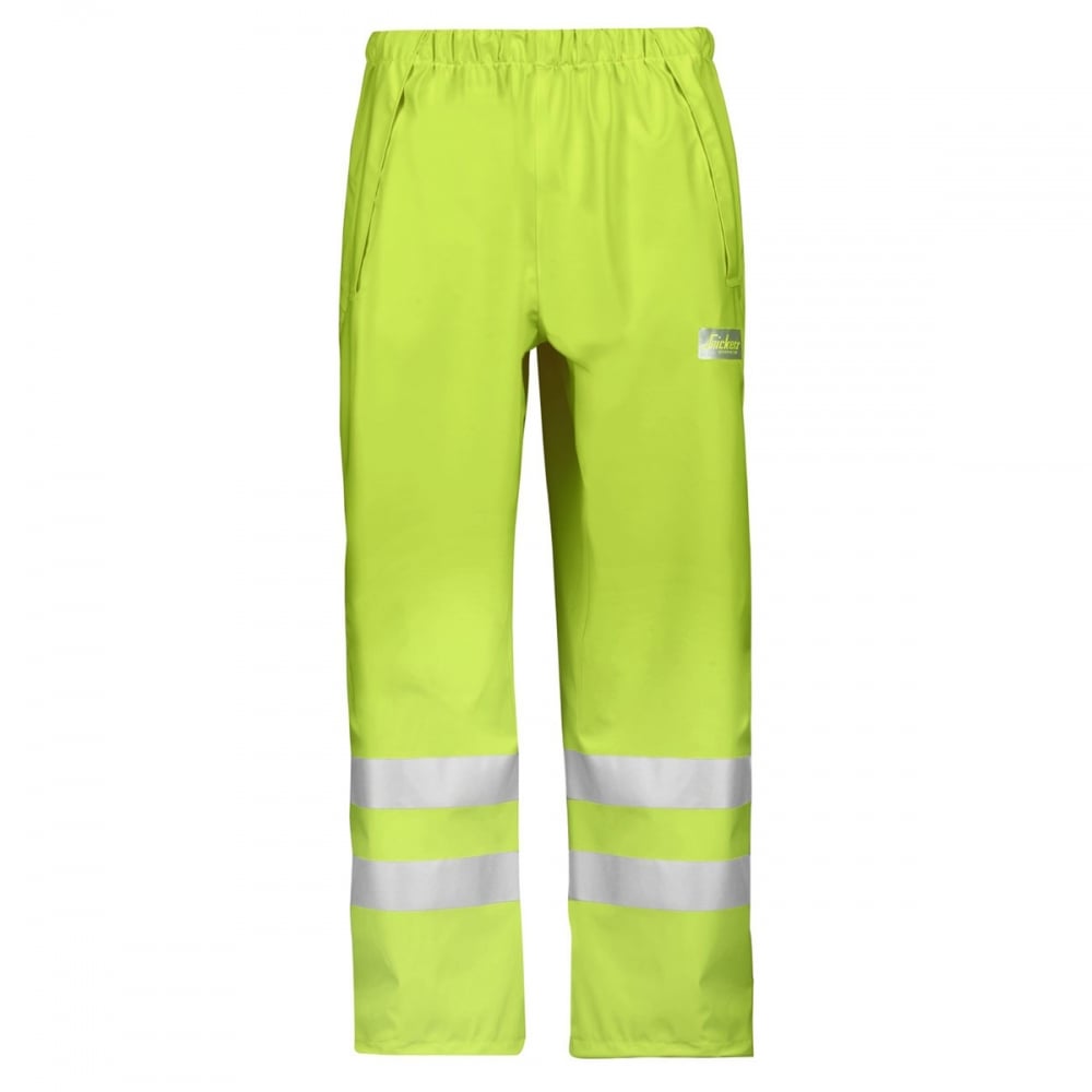 8243 High-Vis PU Rain Trousers, Class 2