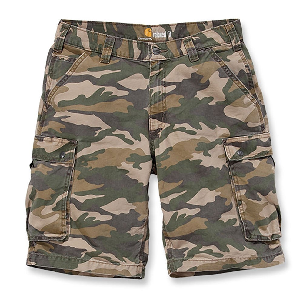 100279 Rugged Cargo Summer Camo Shorts - Snug fitted style