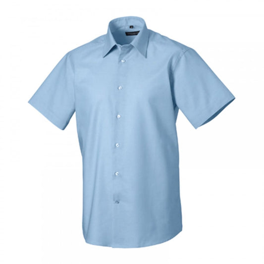 923M Men's Short Sleeve Easy Care Tailored Oxford Shirt