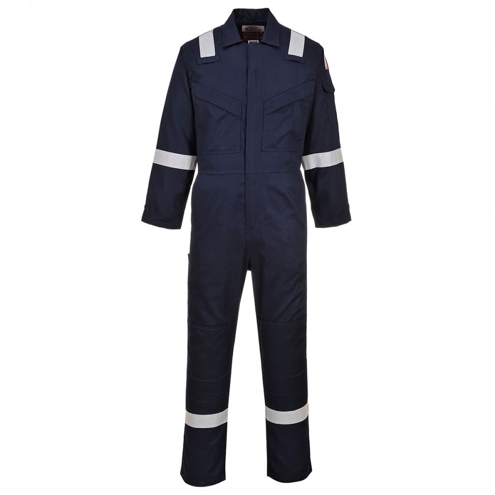 Flame Resistant Super Light Weight Anti-Static Coverall 210g Navy 2XL 31" *One Size Only - Outlet Store*