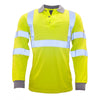FR77 Modaflame Hi Visibility Long Sleeve Polo Shirt
