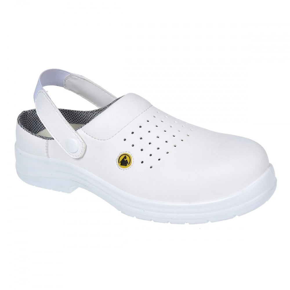 FC03 ESD Safety Clog SB AE (Vegan Friendly) White 9 *One Size Only - Outlet Store*