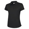 UC126 Ladies Ultra Cool Poloshirt Black XS *One Size Only - Outlet Store*