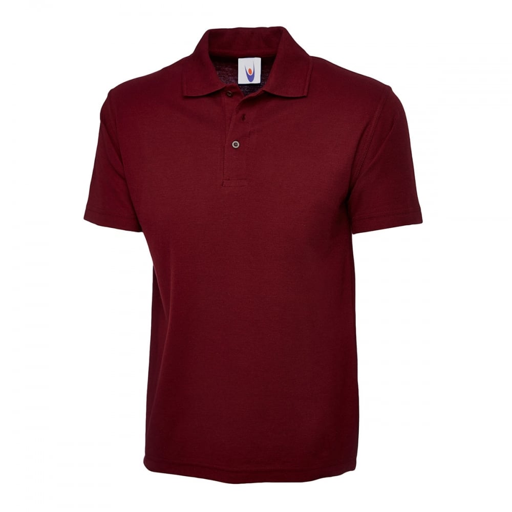 UC124 Olympic Poloshirt Maroon M *One Size Only - Outlet Store*