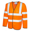 UC802 Long Sleeve Hi Vis Safety Waistcoat