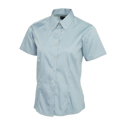 UC704 Ladies Pinpoint Oxford Half Sleeve Shirt
