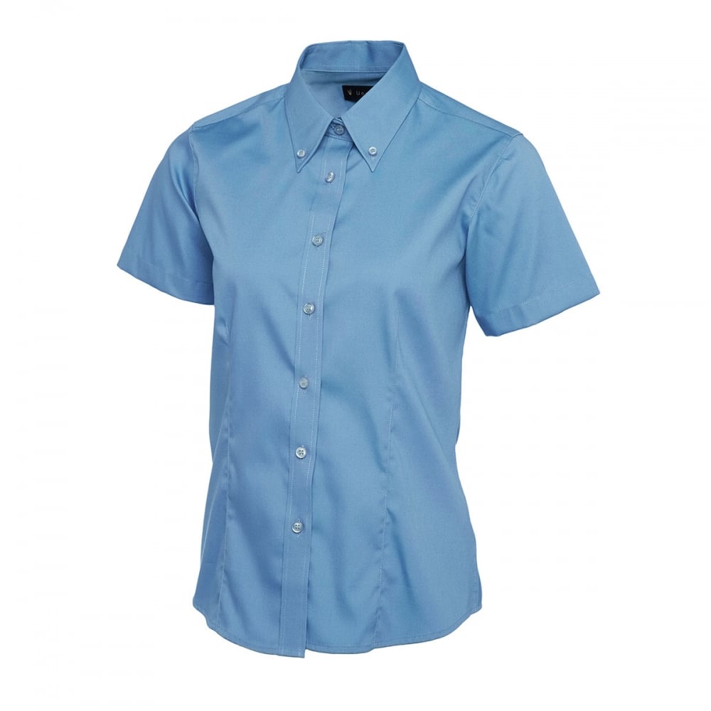 UC704 Ladies Pinpoint Oxford Half Sleeve Shirt