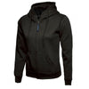 UC505 Ladies Classic Full Zip Hooded Sweatshirt Black M *One Size Only - Outlet Store*