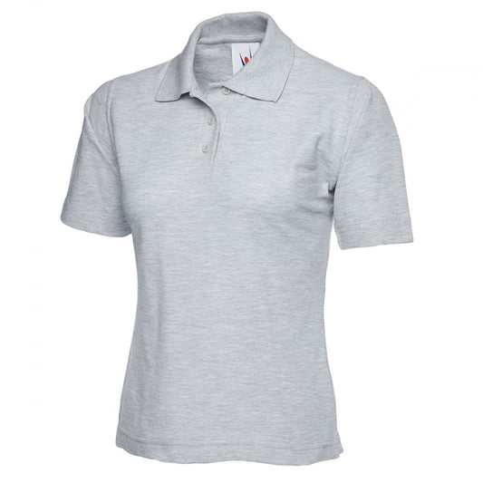 UC106 Ladies Classic Poloshirt Heather Grey M *One Size Only - Outlet Store*