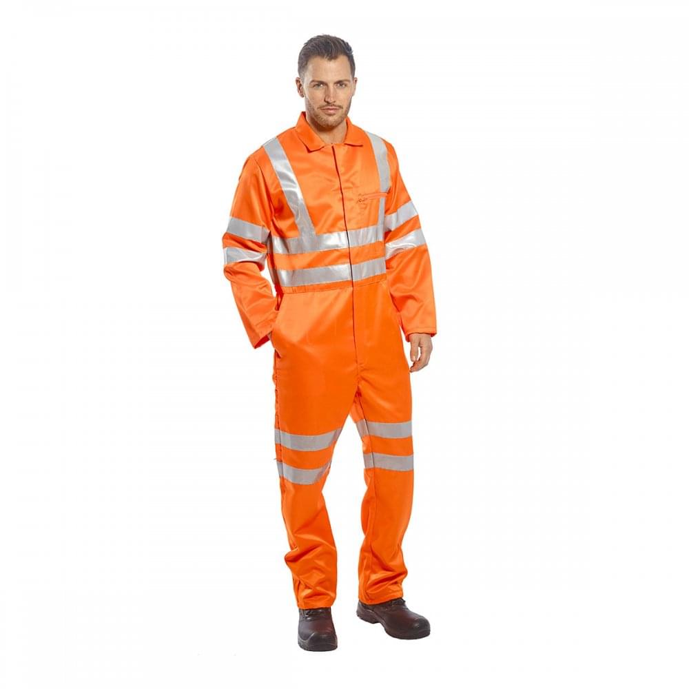 RT42 High-Visibility Poly-Cotton Coverall RIS