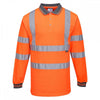 Hi Visibility Polo Shirt Long Sleeved