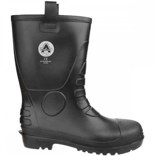 FS90 Waterproof PVC Pull on Safety Rigger Boot - Fur Lined Wellington