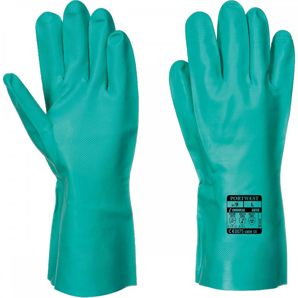 Nitrosafe Chemical Gauntlet Green L *One Size Only - Outlet Store*