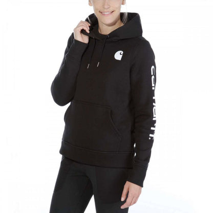 102791 Relaxed Fit Midweight Logo Sleeve Graphic Sweatshirt