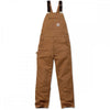 102776 Heavyweight Duck Bib Overall - Relaxed Fit Carhartt Brown 34" 32" *One Size Only - Outlet Store*