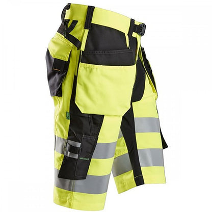 FlexiWork, STRECH High-Vis Shorts+ Holster Pockets Class 1