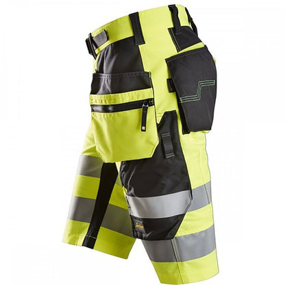 FlexiWork, STRECH High-Vis Shorts+ Holster Pockets Class 1