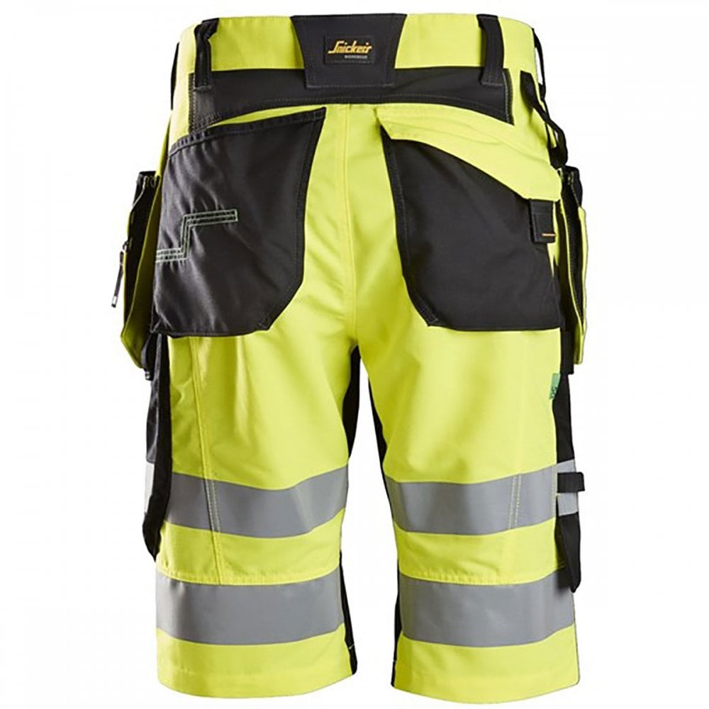 FlexiWork, STRECH High-Vis Shorts+ Holster Pockets Class 1