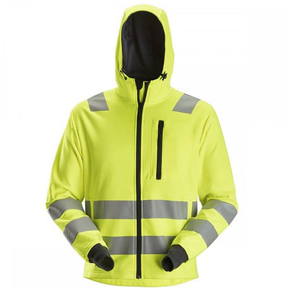 AllroundWork, High-Vis Full Zip Hoodie CL2/CL3