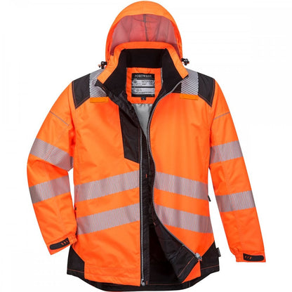 PW3 T400 Hi-Vis Winter Jacket Orange/Black